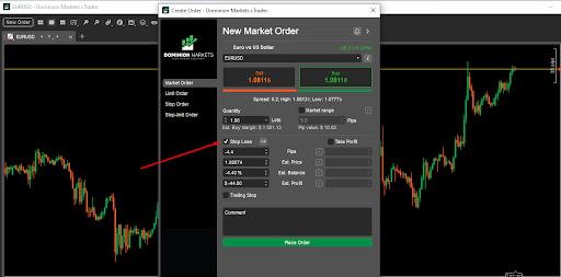 Stop loss order